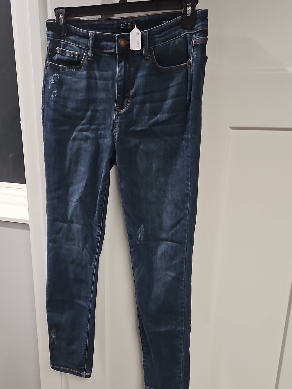 Judy Blue Indigo Skinny Jeans with Light Distress